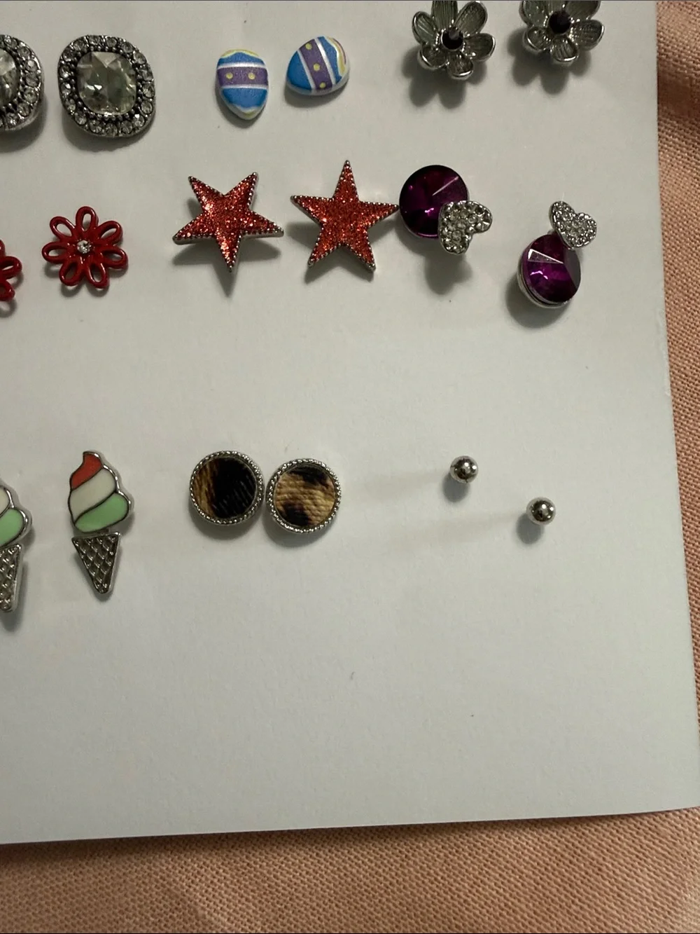 Assorted Women's Stud Earring Set - Multicolor
